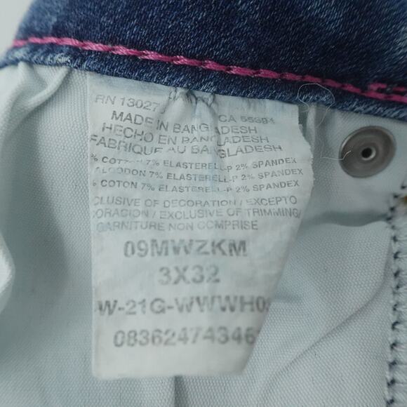 Wrangler Jeans Juniors 3X32 Blue Denim Light Wash Bootcut Cowgirl Western Y2K‎ - Picture 8 of 12